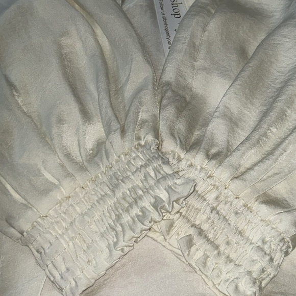 NWT Bishop + Young Bonnes Vacances Harper Smock Top Off white size Small - Picture 11 of 15